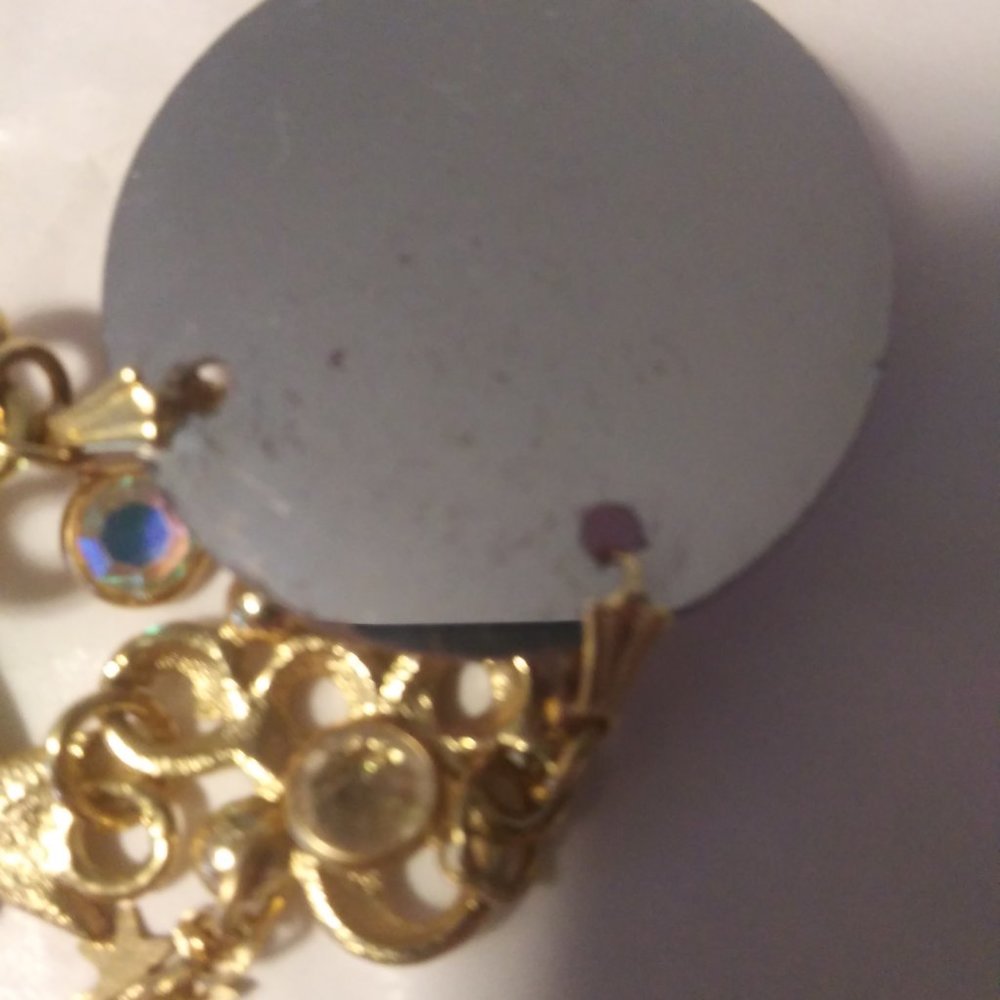 Kirks Folly Dream Angel Necklace Lavender raised cameo stars moon ethereal Flaws - Picture 14 of 16